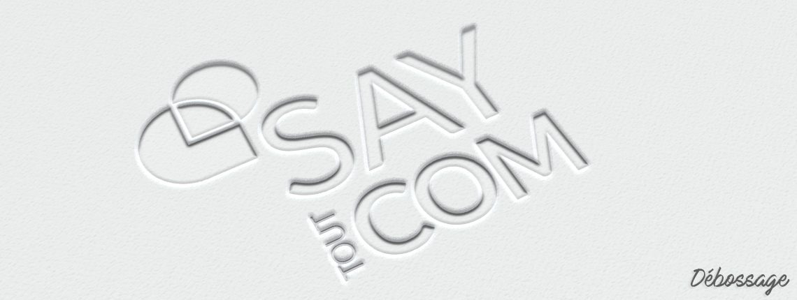 la technique de débossage donne de la profondeur