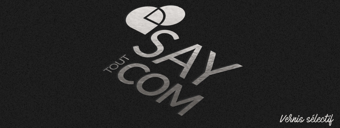 Le vernis sélectif apporte de la finesse